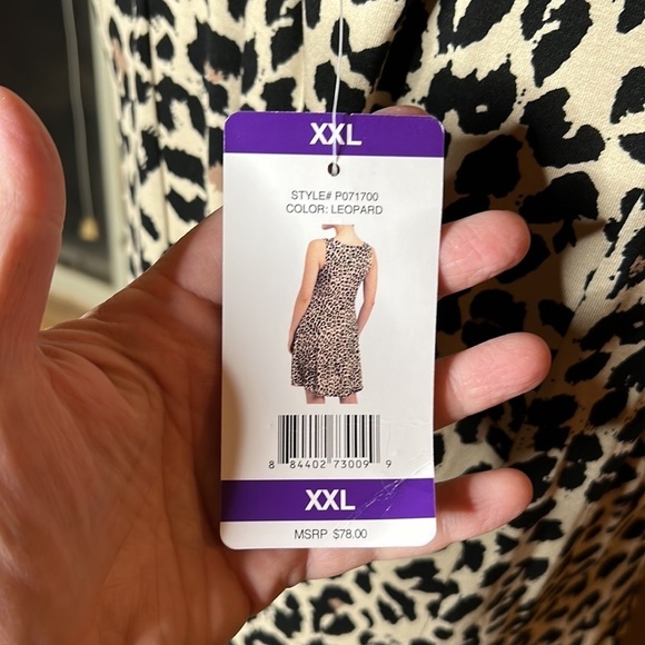 NWT Premise Leopard Rayon Blend Dress Size XXL - Picture 5 of 5